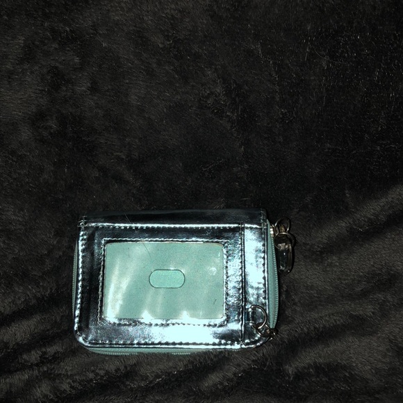 Small teal sequin wallet - Picture 2 of 4